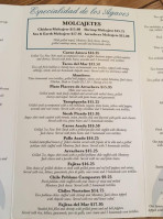 Los Agaves Restaurant menu