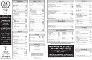 12 Ocean Grill menu