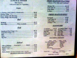 Hubbard's Southern Diner menu
