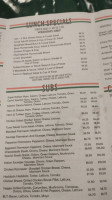 Carini menu