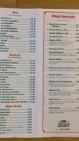 Asian Taste menu