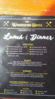 Washington menu