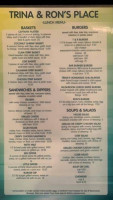 Trina Ron's Place menu