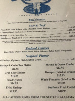 Sea Steak menu