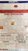 Ray's Pizza menu