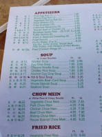 Lake Shore Chinese menu