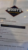 Woody's Sports Grille menu