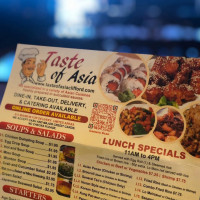 Taste Of Asia menu