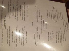 Granita Grill menu