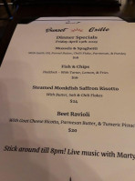 The Sunset Grille menu