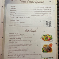 Lum Thai menu