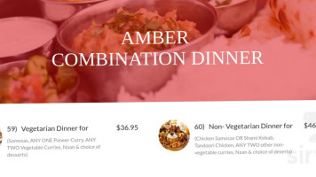 Amber Indian Cuisine food