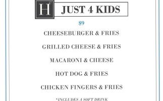 Heights 27 Grille menu