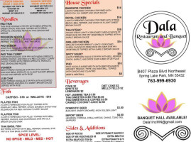 Dala Thai And Banquet Hall menu