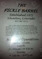 The Pickle Barrel Restaurant food