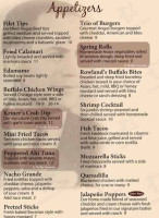 University Grille menu