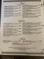 La Bella Napoli Italian menu