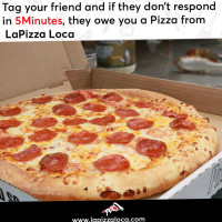 La Pizza Loca food