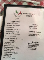 Willard Cantina Cafe menu