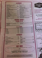 Rudy's menu