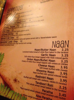 Tamarind Indian Cuisine menu