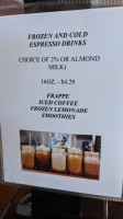 Lakewood Cafe menu