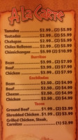 El Dorados Mexican menu
