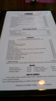 Corkwood menu