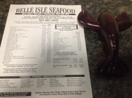 Belle Isle menu
