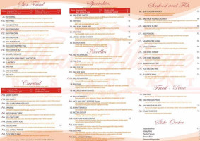 Thai Village menu