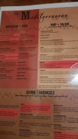The Mediterranean Cafe menu