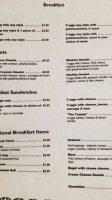 Java Cafe menu