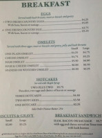 Green Country Cafe menu