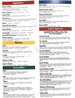 Jorge's Mexican Bar and Grill menu
