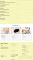 Clarity Coffee House menu