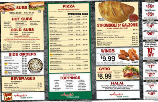 Passeri's Pizza, Subs And Cosmos menu