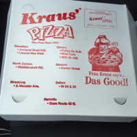 Kraus Pizza Strasburg menu