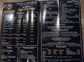 Rio's Pizza menu