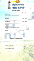 Lighthouse Pizza Pub menu