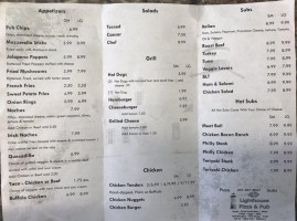 Lighthouse Pizza Pub menu