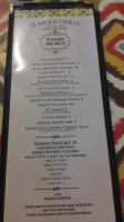 Sumner Grille menu