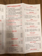 Asian Grill menu