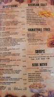 Humphreys Grill menu