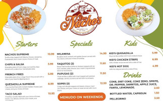 Don Nacho’s Café menu