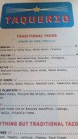 Taquerio menu