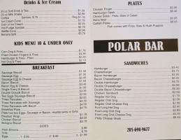 The Polarbar menu