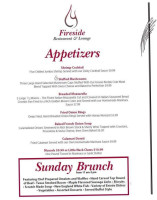 Fireside Lounge menu