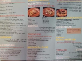 Pinches Tacos menu