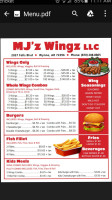 Mj'z Hot Wingz food