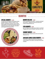 Carlito's Cantina And Sports menu